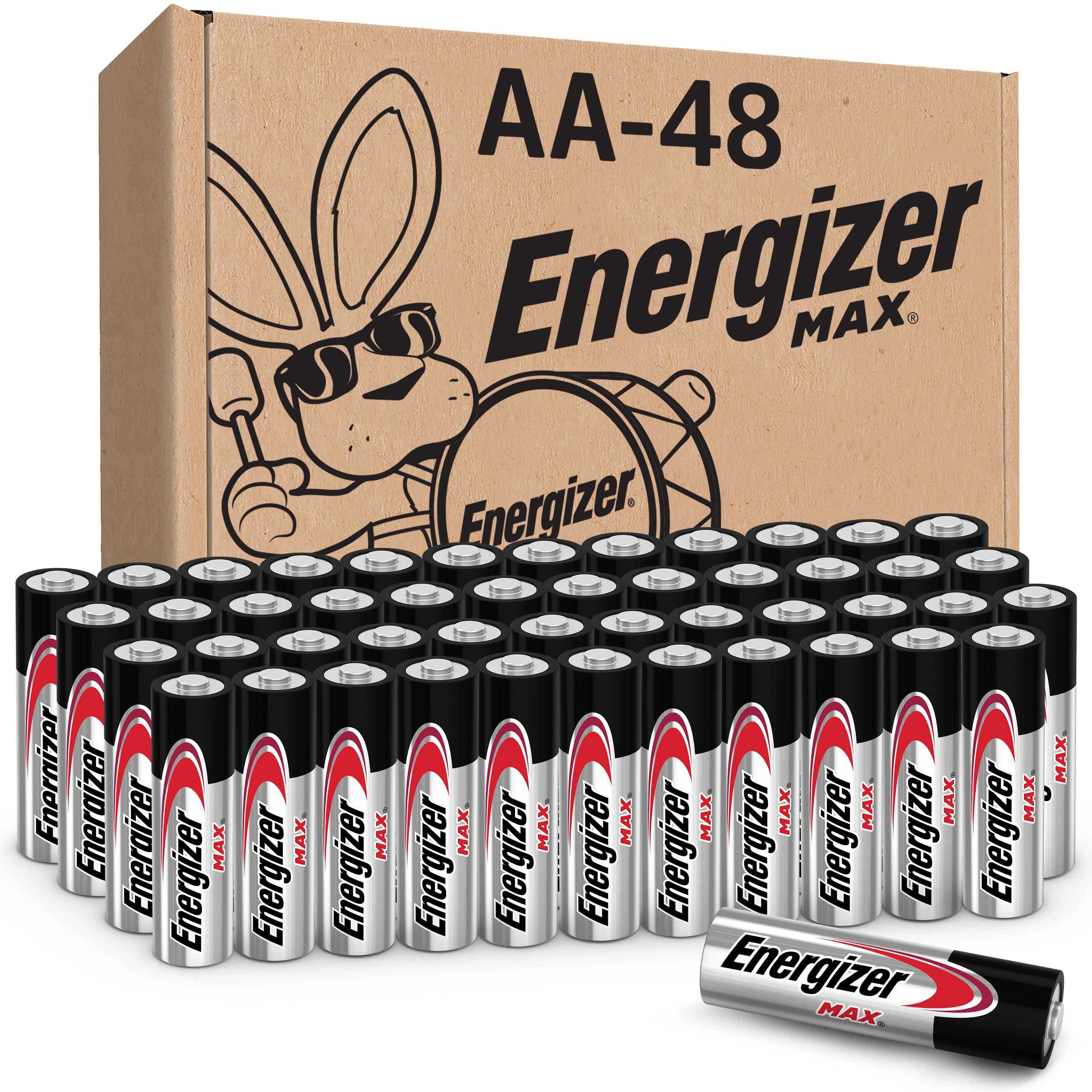 Antagelser, antagelser. Gætte Teasing at opfinde Energizer MAX AA Batteries (48 Pack), Double A Alkaline Batteries -  Walmart.com