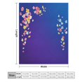 thumbnail image 2 of NIANHE Flowers blanket, comfortable and soft, warm casual blanket, printed design, winter sofa dormitory home decoration, must-have travel product. Size is 40x50 inches., 2 of 9