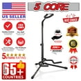 5 CORE Premium Metal Guitar Stand Heavy Duty for Acoustic Classic