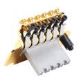 thumbnail image 2 of Electric Guitar Double Tremolo System Electric Guitar Bridge double Locking Tremolo System Gold, 2 of 7