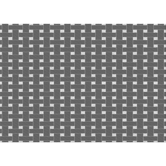 Ahgly Company Machine Washable Indoor Rectangle Transitional Dark Gray Area Rugs, 6' x 9'