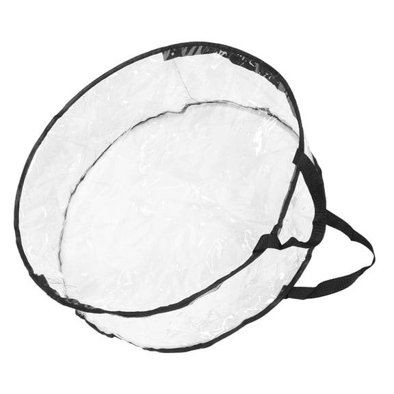 OULII Round Xmas Wreath Storage Container White for Gar Storage