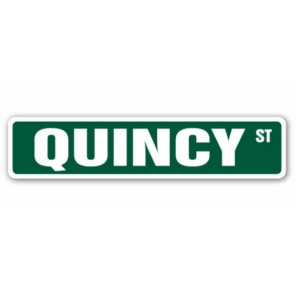 QUINCY Street Sign Childrens Name Room Sign | Indoor/Outdoor |  30" Wide
