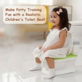 thumbnail image 6 of Kids Potty Training Toilet Seat Realistic Potty Training Seat for Toddlers Boys Girls with Soft PU Pad Wipe Storage Playing Function, 6 of 7