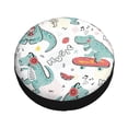 thumbnail image 3 of Easygdp Music Lover Dinosaur Automobile Tire Dust Cover, 14-17in Spare Tire Cover Universal Fit for Trailer, Car, Truck, SUV, Jeep - 17 inch, 3 of 9