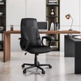 thumbnail image 2 of Techni Mobili Medium Back Manager Office Chair in Black, 2 of 12