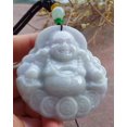 thumbnail image 2 of 2 Pcs Certified Green Pale Lavender Burma Natural A Jade jadeite pendant Buddha God Yuan Bao Coin Necklace 656258 TN, 2 of 14