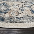 thumbnail image 3 of SAFAVIEH Oregon Augustine Floral Bordered Area Rug, Ivory/Blue, 4' x 4' Round, 3 of 7