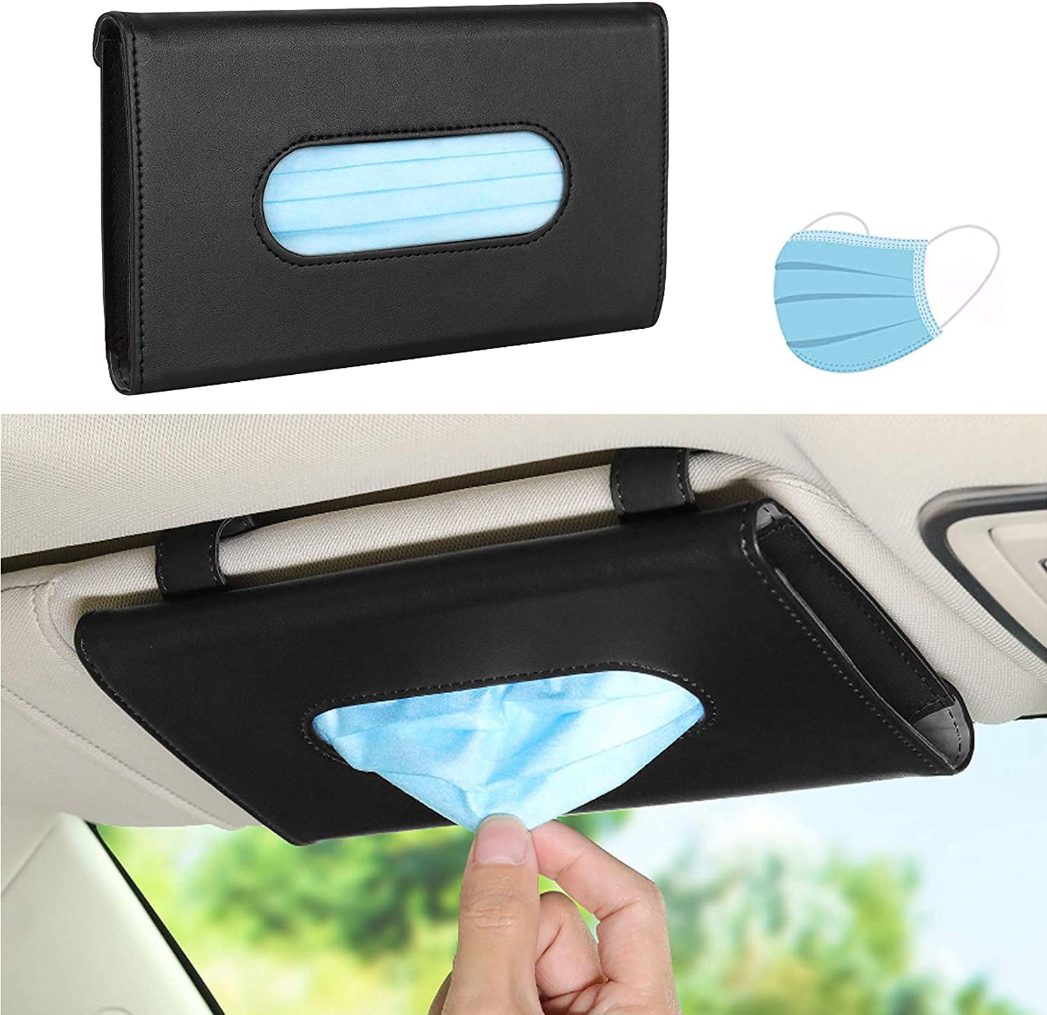 Auto Visor Mask Holder, Car Tissue 