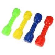 4 Pcs Dumbbells Hand Weight for Kids Toy Plastic Barbell Dumbbell Equipment (Random Color)