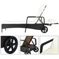 thumbnail image 2 of Patiojoy Adjustable Wicker Patio Lounge Outdoor Rattan Cushioned Recliner, 2 of 6