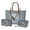Eagle, variant on ZUXONGSY Leather Owl Daisy Flower Print Handbag with Waterproof Cosmetic Bags Wallet for Women PU Leather Top Handle Satchel Set with Portable Makeup Pouch Money Organizers for Shopping Work