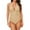 Khaki, variant on Honeeladyy One Piece Swimsuit for Women,Deep V Neck Bathing Suits Plus Size Slim Swimsuits Solid Color Backless Beachwear for Vacation