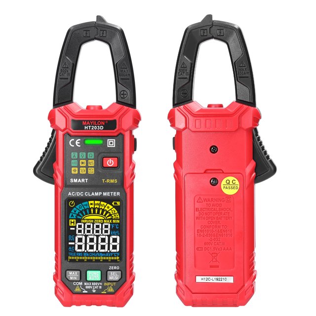 Multimeters,Continuity 6000 60a Resistance Diodes Ncv Rms 6000 60a Resistance Temperature Rms 6000 60a Amp Volt Meter Volt Meter Ncv Meter Ncv Rms Voltmeter Tester Amp Clamp 600v Voltmeter