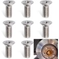 thumbnail image 1 of 8 PCS Car Brake Disc Rotor Fixing Screws, Stainless Steel High Temperature Resistant Cross-Slotted Screws, Replacement OEM Number 93600-06014-0H Accessories, Compatible with Honda (Silver), 1 of 5