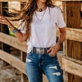 thumbnail image 6 of JASGOOD Western Belts for Men Women Genuine Leather Cowboy Belt without Buckle Cowgirl Belt Strap for Jeans, 6 of 10