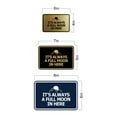 thumbnail image 5 of Signs ByLITA Classic Framed It's Always A Full Moon In Here Sign (Navy Blue/Gold) - Large, 5 of 6