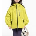 thumbnail image 2 of MKOSPLRT Boys Girls Rain Jackets Lightweight Waterproof Hooded Raincoats Windbreakers Oversized Outdoor Active Jacket for Kids 3-14Y, 2 of 4