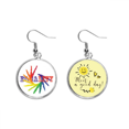 thumbnail image 1 of EsES Arco Iris diferencial abierto Pendiente Sol Flor Pendiente Joyas Moda Unbranded M, 1 of 3