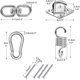 thumbnail image 4 of Stainless Steel Heavy Duty Wooden Beam Hanger 200 Kg Capacity Perfect For Hanging Hammock Hanging Chair, 4 of 5