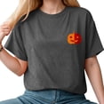 thumbnail image 5 of Godom Halloween Ghost T Shirt Women Funny Pumpkin Printed Cute T Shirts Short Sleeve Fall Season Tees, 5 of 7