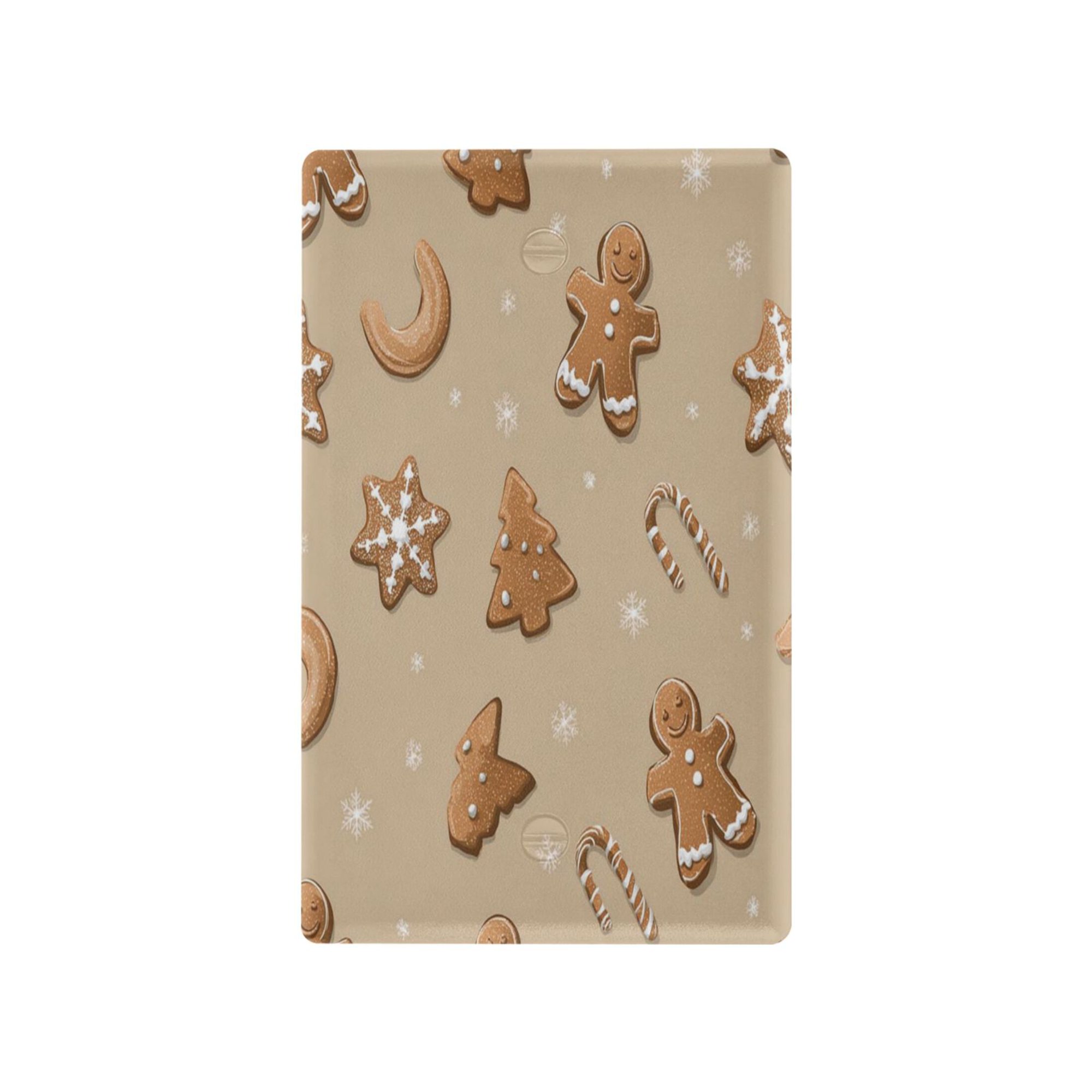 IAUYY Retardant PC Material Unused Outlet Cover Switch Plate Covers Easy DIY Installation with Screws Light Switch Cover Plate Ordered Gingerbread Cookies