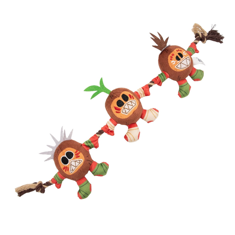 Disney Dog Toy, Moana Kakamora Three Coconut Monster Poses, Plush Rope