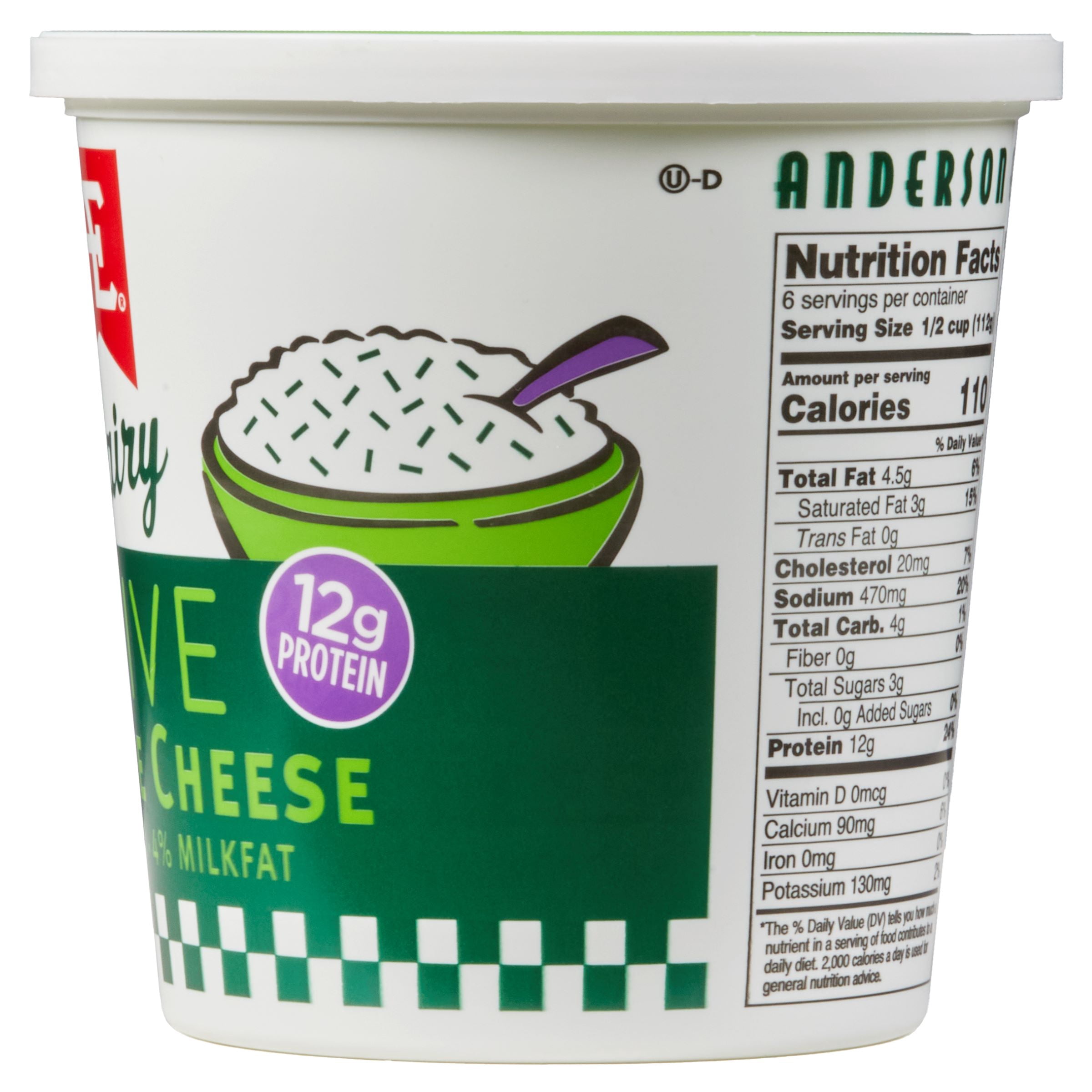 Anderson Erickson Chive Cottage Cheese, 24 oz.