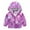 Purple, variant on WERYOUNG Toddler Boys Girls Cartoon Prints Casual Light Coat Hooded Jacket Windproof Zipper Outwear, Black, 18-24 Months