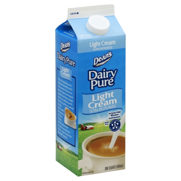 Dean's Dairy Pure Light Cream, 1 Quart