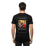Gildan Custom T-Shirt, Personalized Logo, Text or Picture Tee for Business, Events or Gifts, Black Tee, S