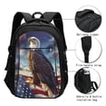 thumbnail image 3 of Balery Night Sky Bald Eagle Print USB Charging Backpack for Men and Women - Water-Resistant, Anti-Theft Laptop Backpack with USB Port for Travel, Work, School, and College, 3 of 7