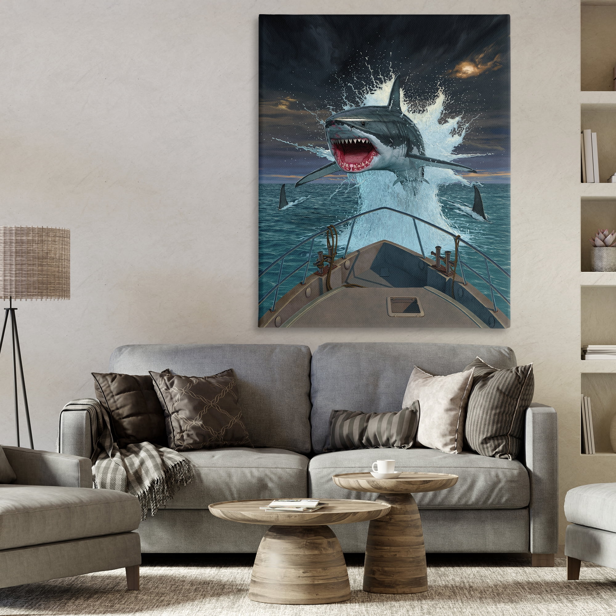 Stupell Industries Fish Out Of Water Canvas Wall Art, design by Vincent Hie