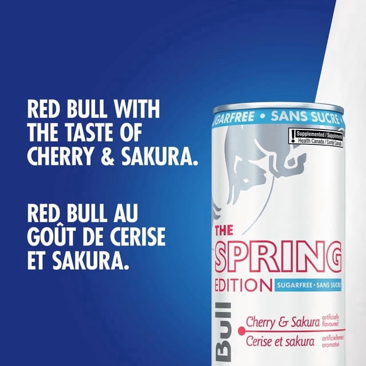 Red Bull Energy Drink Sugar Free Cherry & Sakura 4 Pack 8.4 fl oz