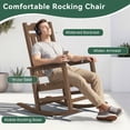 thumbnail image 3 of SERWALL Oversize Rocking Chairs, Outdoor Rocker for Porch, HDPE Rocking Chairs, 3 of 9