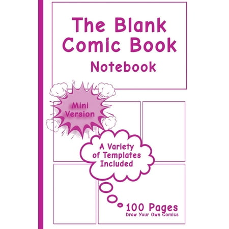 blank comic book notebook