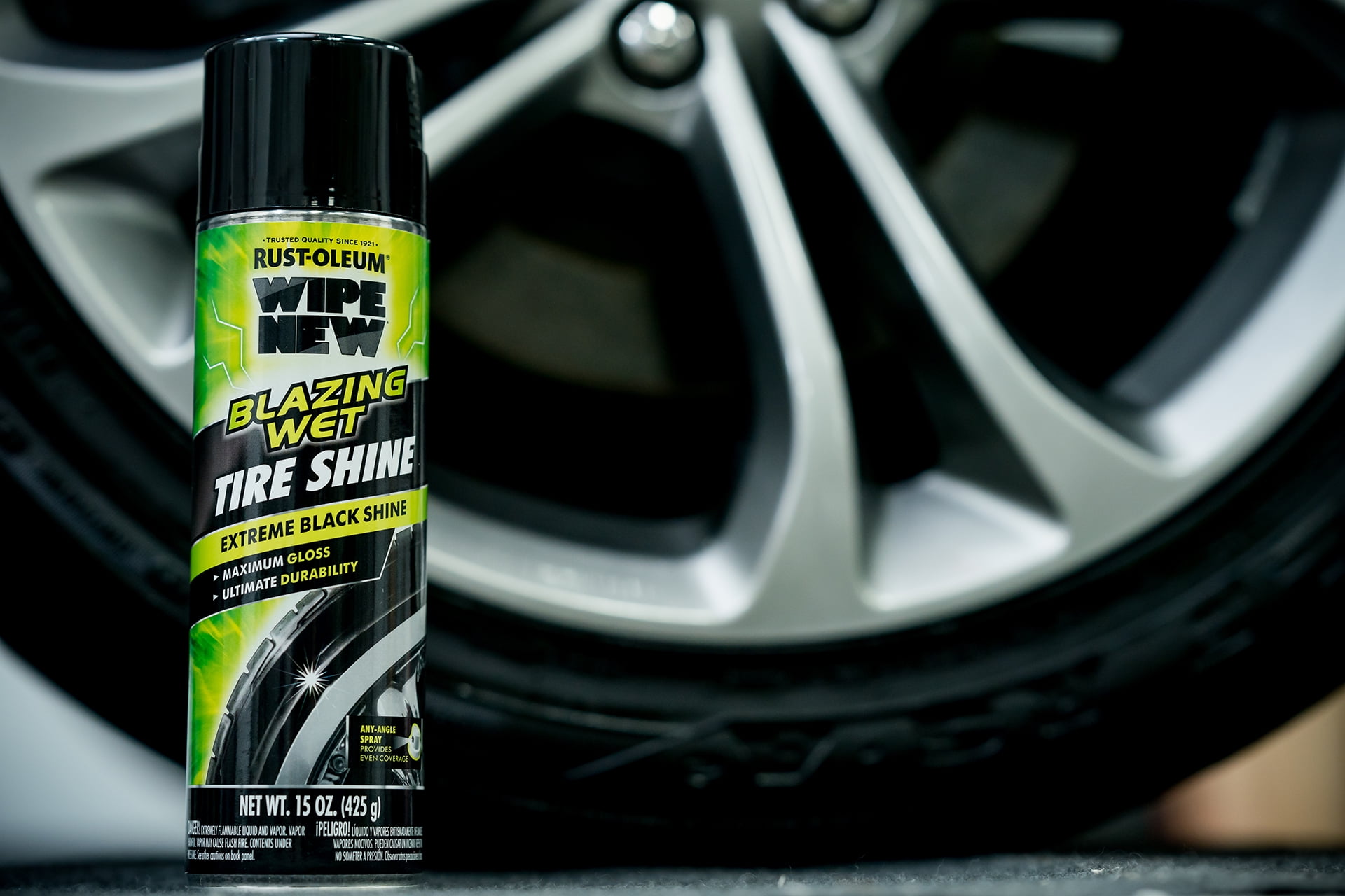 Rust-Oleum Wipe New Blazing Wet Tire Shine-365324S, 15 oz