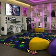thumbnail image 3 of Kapow 6' x 6' area rug in color Fluorescent, 3 of 5