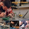 thumbnail image 5 of Cordless Soldering Station for Dewalt 20V Max Battery-with 2 Auxiliary Helpers Electric Digital LCD Display Soldering lron Station Fast Heating Up Soldering Station for DlY,Appliance Repair-Tool Only, 5 of 8