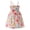 Multicolor C, variant on WRKEKC Girls Casual Dress Set Sleeveless Adjustable Straps Floral Print Tank Dress with Bag 2pcs for 1-11 Years
