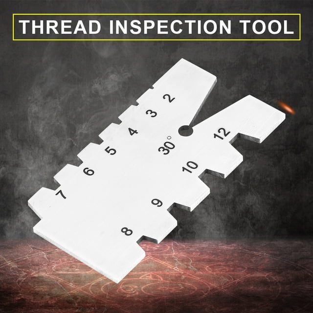30 Degree Thread Gauge Corrosion Resistance Sturdiness Thread Gauge Metalworking For Woodworking Equipment Machine