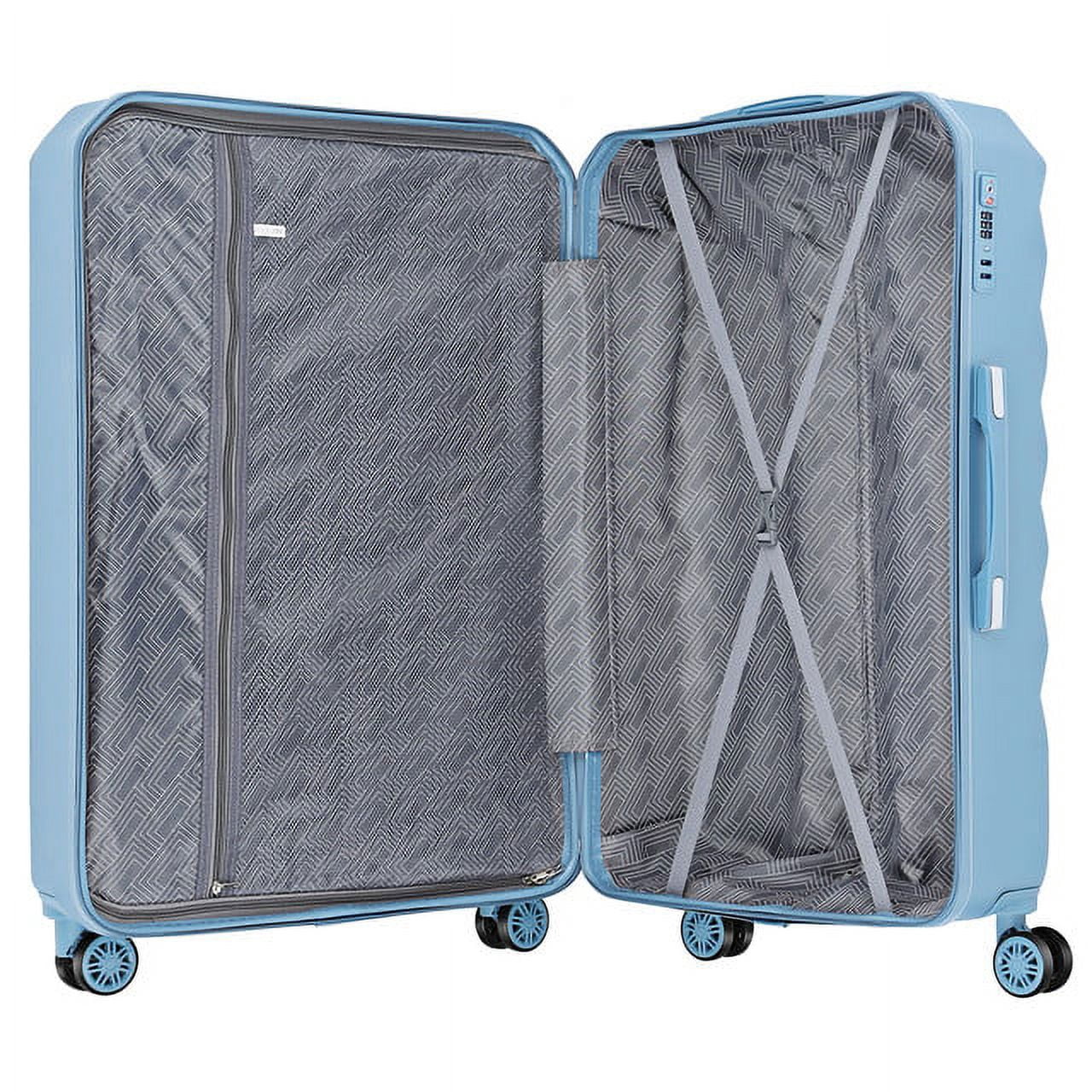 Hikolayae Rachel Collection Hardside Spinner Luggage Sets in Light