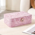 thumbnail image 2 of Casegrace Marble - Pattern PU Leather Jewelry Box, 2-Layer Storage with Removable Jewelry Tray,Organizer for Women Necklaces, Earrings, Rings, Home Countertop Decorative Storage Gift Case, 2 of 9