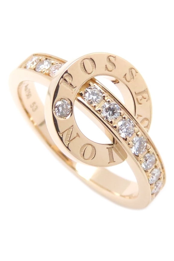 Pre-Owned PIAGET Possession Ring, Diamond, Size #53, K18PG, Women's, 295539