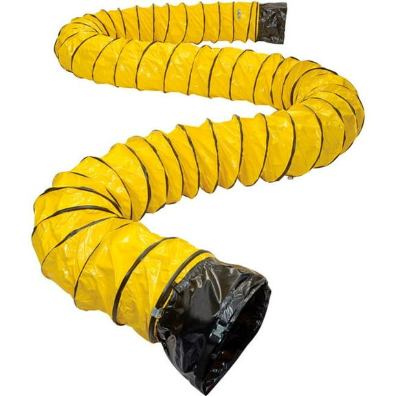 Global Industrial 292944 14 in. x 32 ft. Flame Retardant Flexible Duct for Air Scrubber