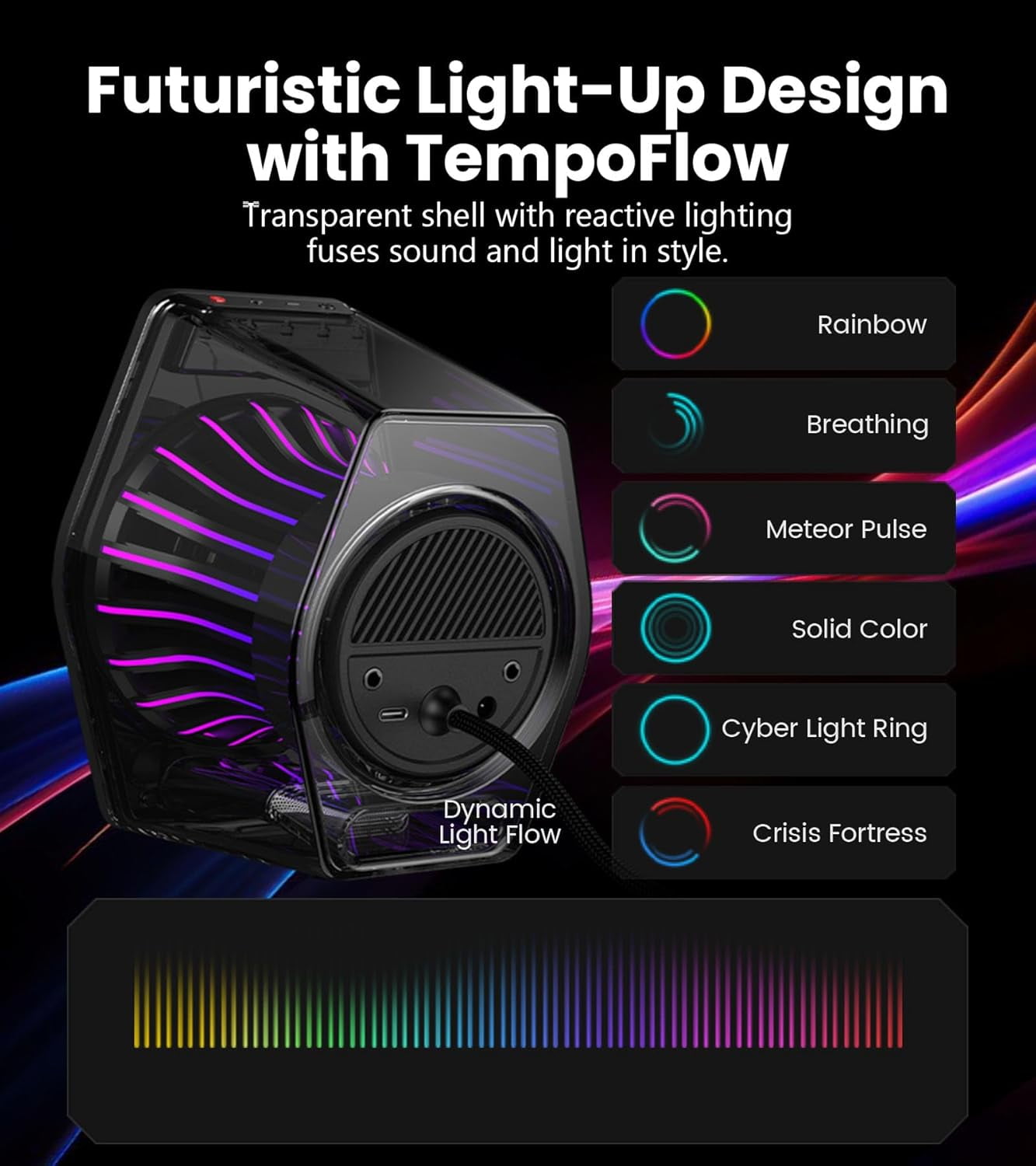 Edifier G2000 Pro Bluetooth Computer Speakers with 7.1 Virtual Surround Sound, RGB Lighting, USB & Aux Input - Ideal Gaming Desk Accessories for PC, PS5, Xbox (White)