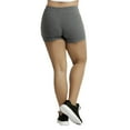thumbnail image 2 of Women Athletic Workout Biker Yoga Rugging Jogging Legging Shorts Tights 12" Length Plus Size, 2 of 4