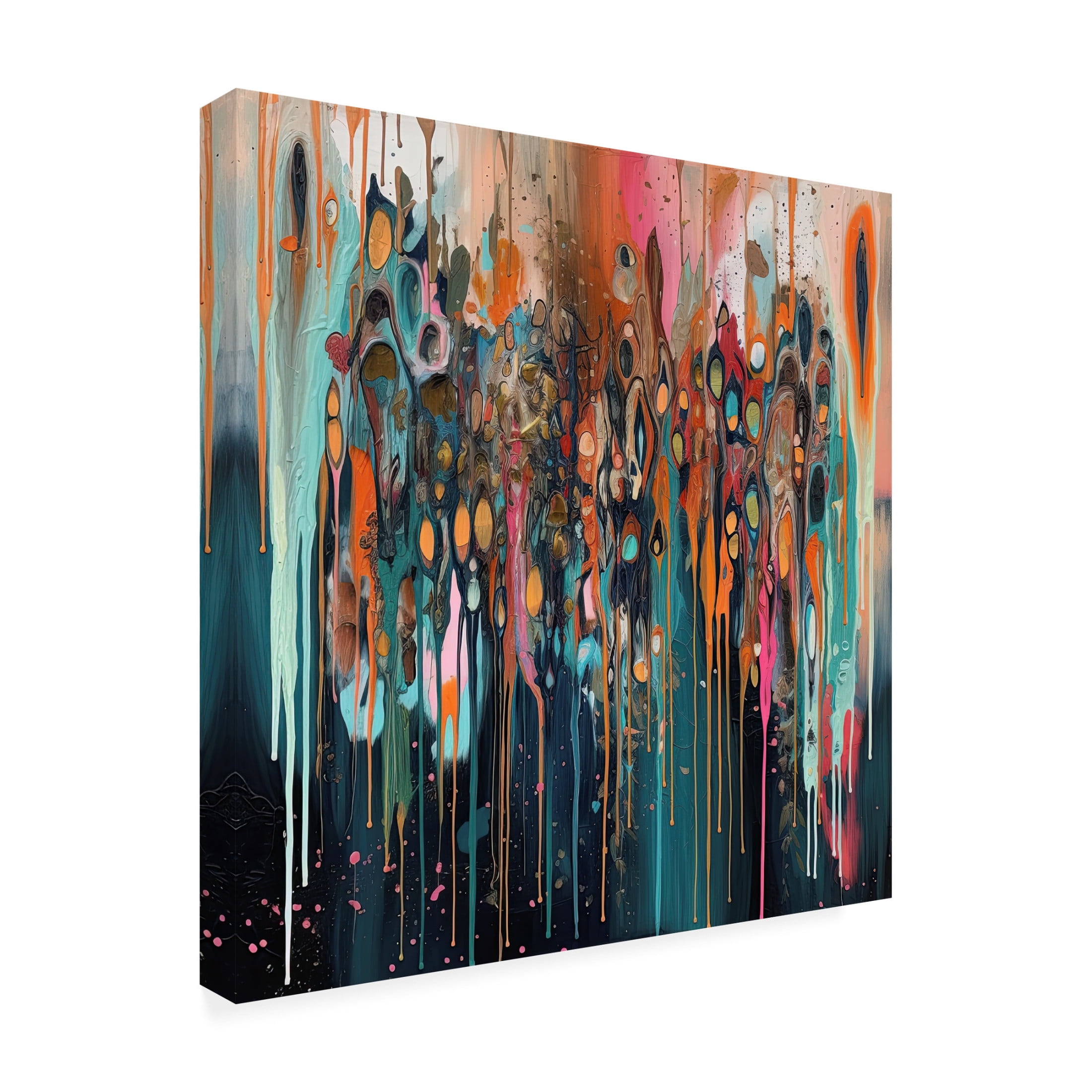 Canvas Wall Art - Sasha 'Impulsive II' Wall Art for Living Room, Bedroom, or Office Décor by Trademark Fine Art - 14 x 14 Inches