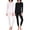 Set 4, variant on 4 Piece: Womens Thermal Underwear Set - Thermal Underwear for Women Fleece Lined Top & Bottom Long Johns
