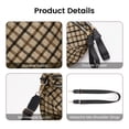 thumbnail image 2 of WANDF Bum Bags for Women,Fanny Pack Crossbody Bags,Trendy Crescent Shoulder Bags for Ladies,Sling Bag Half Moon Purse Belt Bag with Adjustable Strap(Brown Grid), 2 of 7